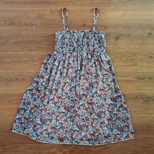 Floral Chiffon Cami Tube Top Dress